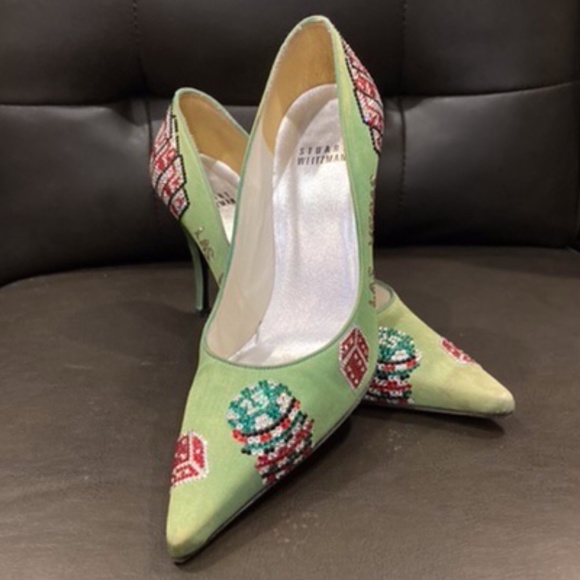 Dazzling Stuart Weitzman Fancy Pumps, Size 6.5 - Picture 9 of 10